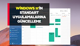 Windows 11'de standart Microsoft uygulamaları...